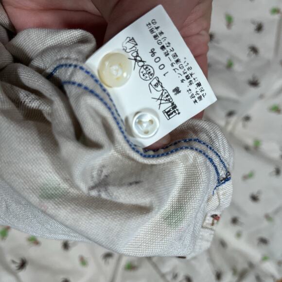 Sun Surf Long Sleeve Hula Girl Aloha Print AOP Cotton Large Shirt Made In Japan - Picture 9 of 11